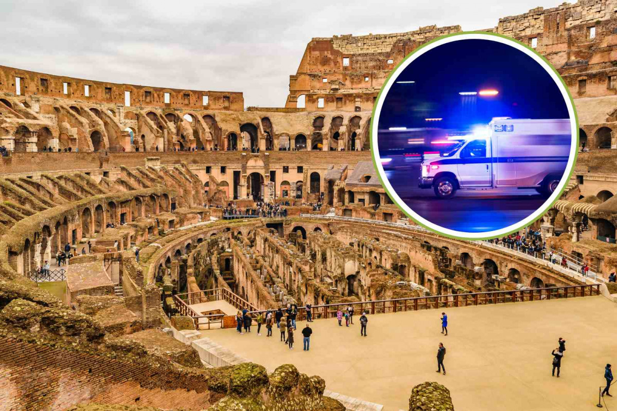 Coliseo de Roma, ambulancia   CANVA