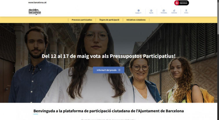 Barcelona activa la votación online para decidir en qué se gasta el dinero público