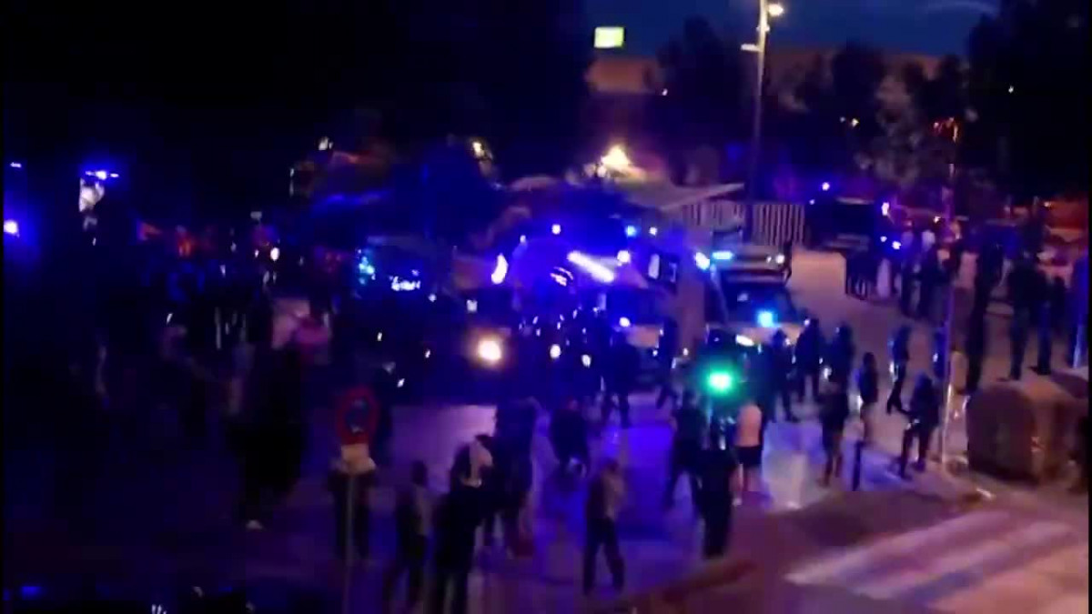 En libertad y sin carné la conductora del coche tras el atropello del estadio del Espanyol