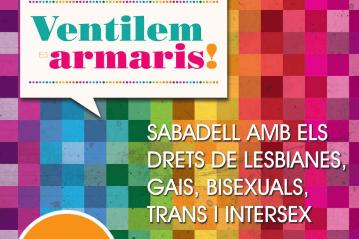 Cartel de 'Sabadell, Ciutat Orgullosa'