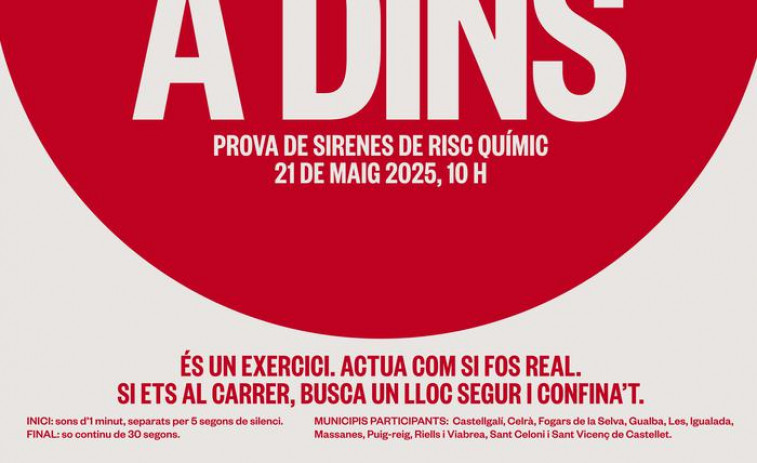 Casi 40.000 catalanes recibirán alertas por riesgo químico en sus móviles este miércoles