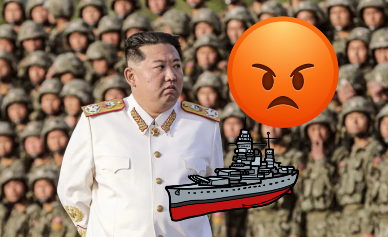 Monumental enfado de Kim Jong-un tras el fiasco de la presentación de un buque de guerra en Corea del Norte