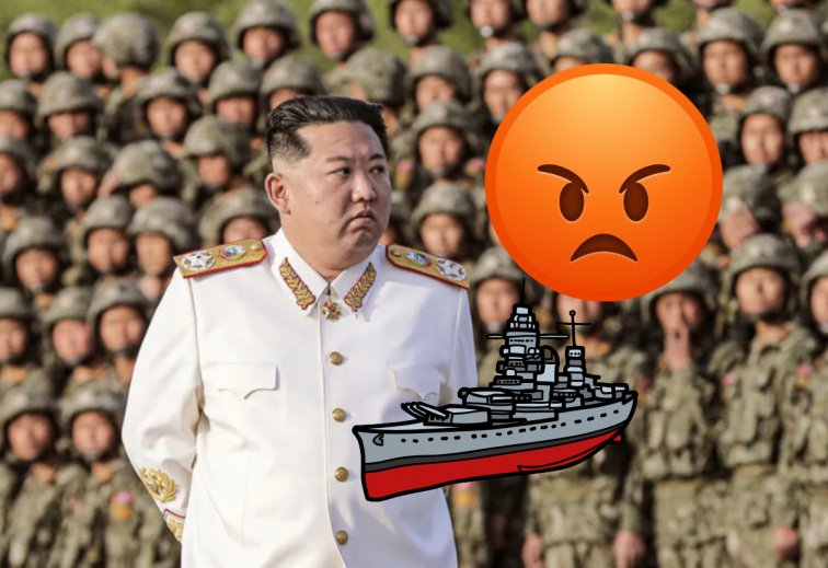 Monumental enfado de Kim Jong-un tras el fiasco de la presentación de un buque de guerra en Corea del Norte