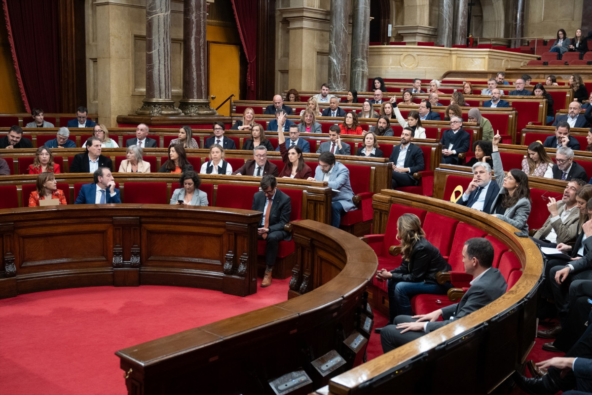 EuropaPress 6416009 votaciones sesion pleno parlament 19 diciembre 2024 barcelona cataluna