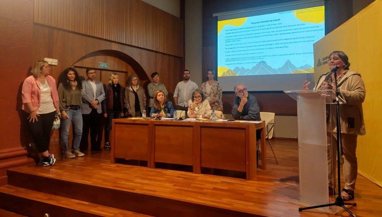 Roser Bombardó y Miquel López, presidenta y secretario general de ERC Alt Pirineu i Aran (Lleida)