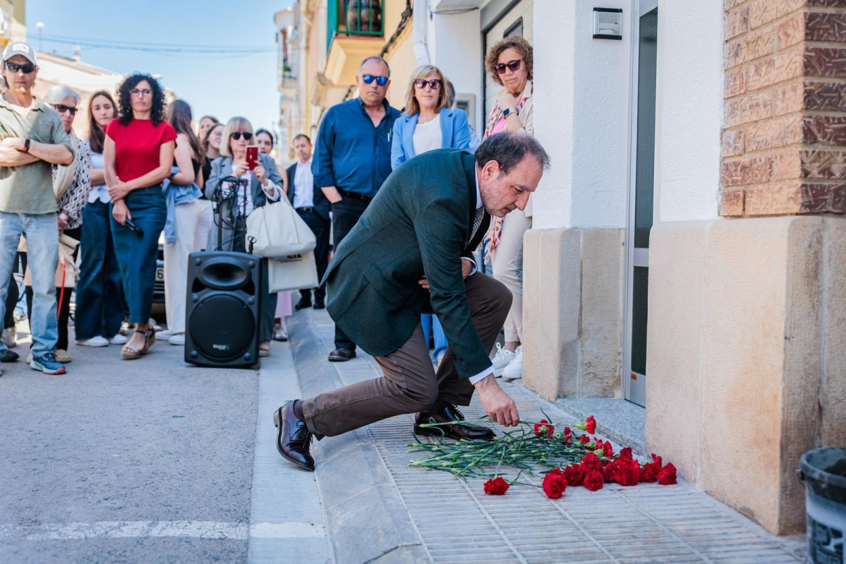 El conseller de Justicia y Calidad Democrática, Ramon Espadaler, durante el acto en Les Borges Blanques (Lleida)