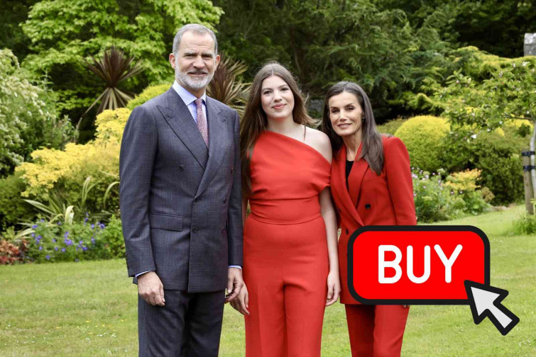 El mono rojo de la infanta Sofía arrasa en España: Se agota en 48 horas y cuesta solo 49€