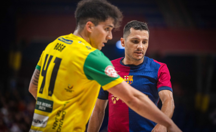 El Barça de fútbol sala, a un paso del abismo: derrota en el primer partido de cuartos contra el Jaén (2-3)