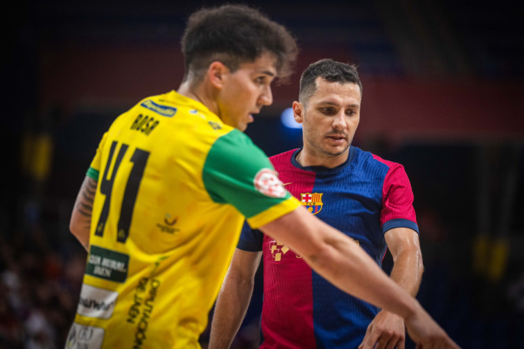 El Barça de fútbol sala, a un paso del abismo: derrota en el primer partido de cuartos contra el Jaén (2-3)
