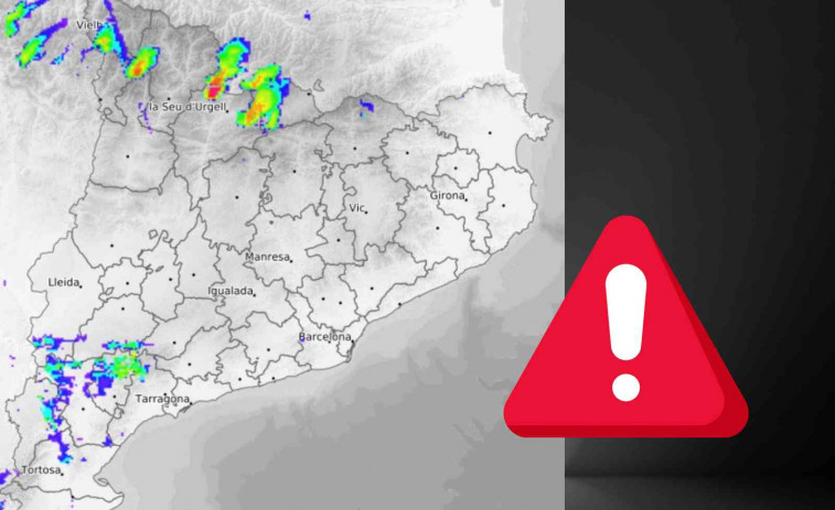 Tormentas violentas en dos comarcas de Catalunya: granizo, tornados y vientos extremos