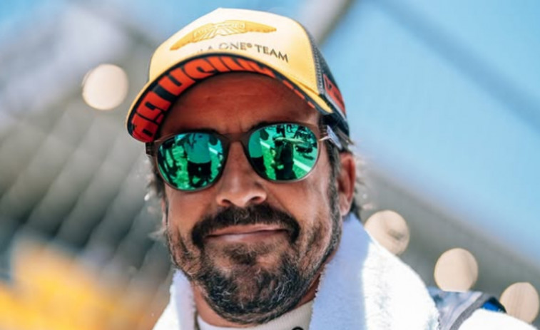 Fernado Alonso, eufórico tras puntuar en el GP de España: 