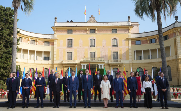 XXVIII Conferencia de Presidentes: normalidad y cordialidad en la recepción en el Palau de Pedralbes
