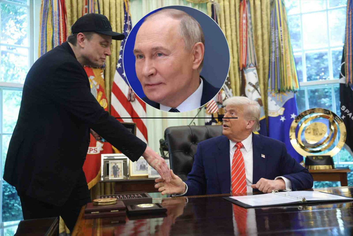 Elon Musk, Donald Trump y Vladimir Putin   EUROPA PRESS   CANVA