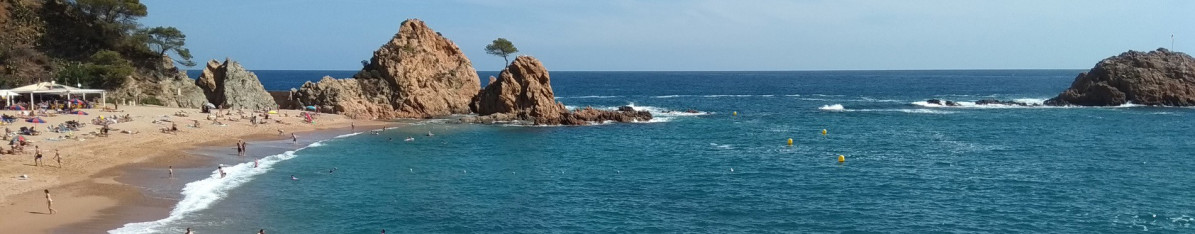 Una playa catalana.