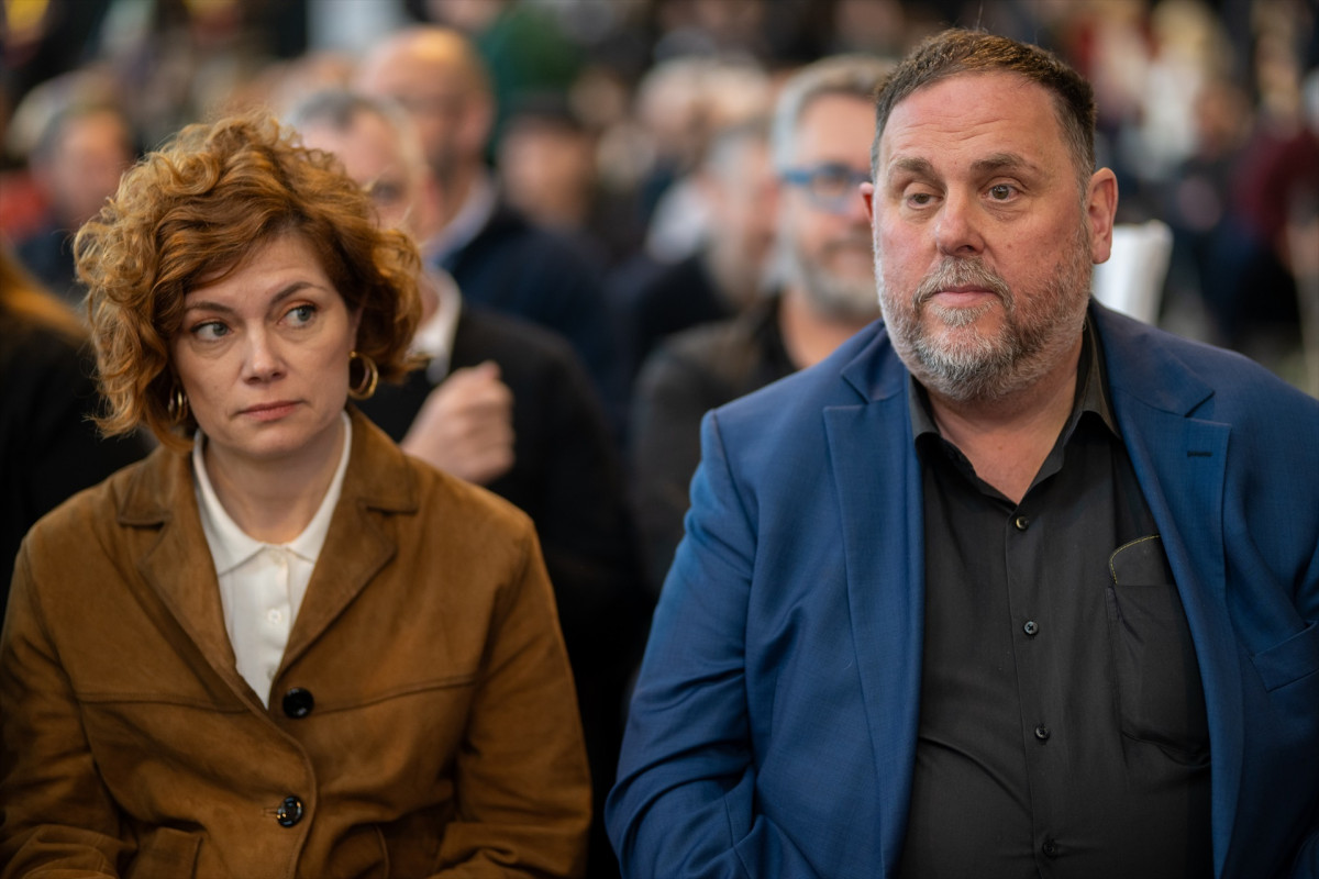 EuropaPress 6584369 presidente erc oriol junqueras secretaria general erc elisenda alamany