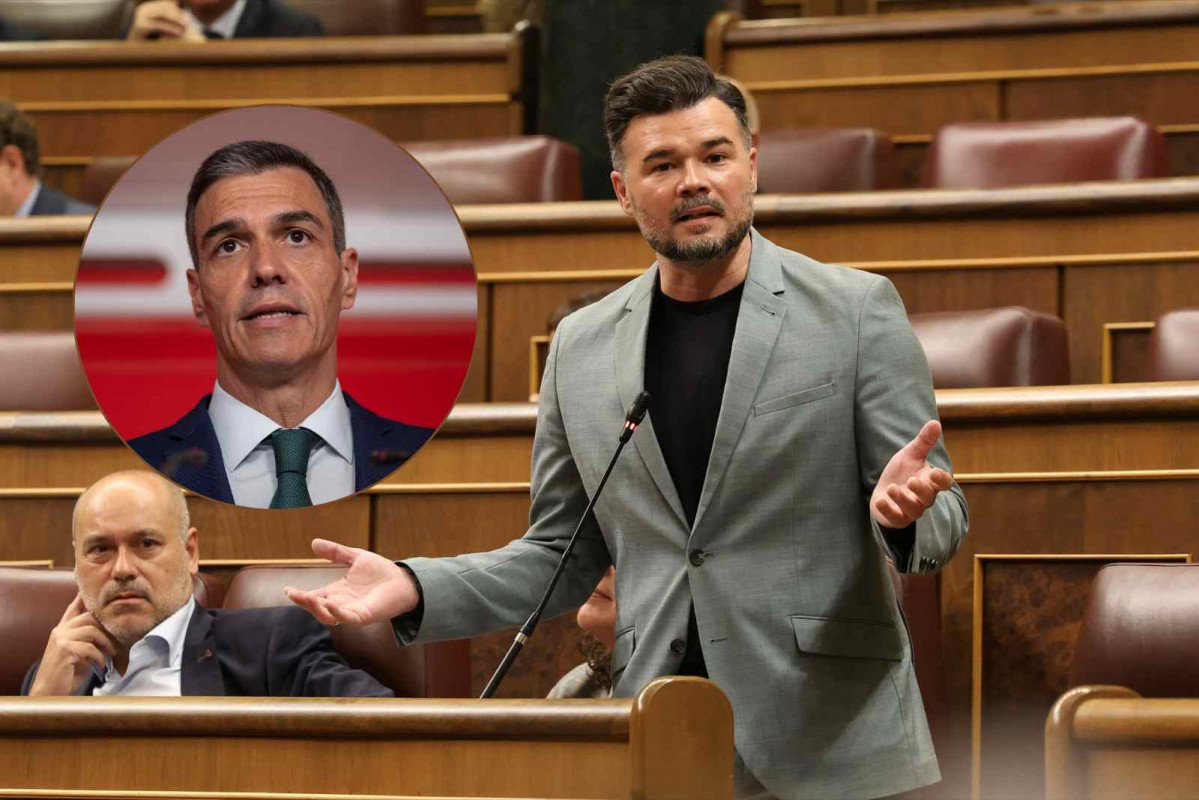 Pedro Sánchez y Gabriel Rufián   EUROPA PRESS   CANVA
