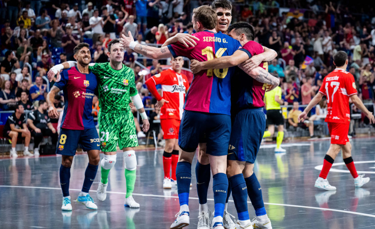 El Barça da el primer golpe en la final de fútbol sala (5-3)