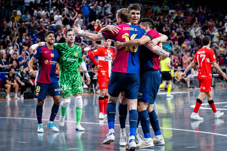 El Barça da el primer golpe en la final de fútbol sala (5-3)