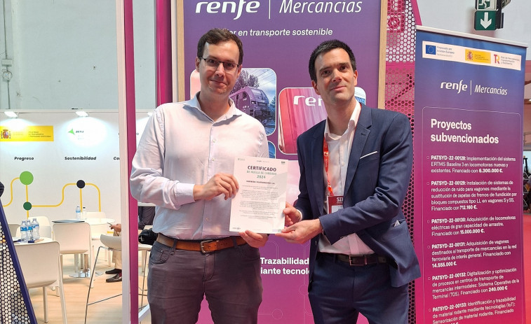 Renfe Mercancías entrega el Certificado de Huella de Carbono a cuatro empresas catalanas