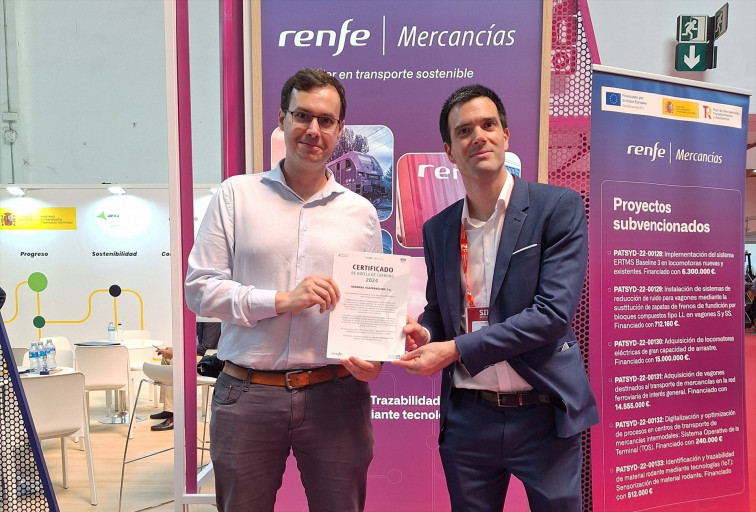 Renfe Mercancías entrega el Certificado de Huella de Carbono a cuatro empresas catalanas