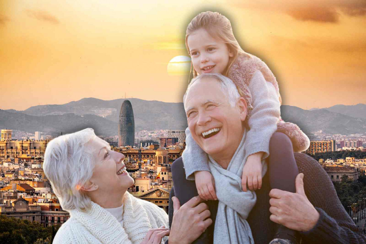Abuelos, nietos   BARCELONA