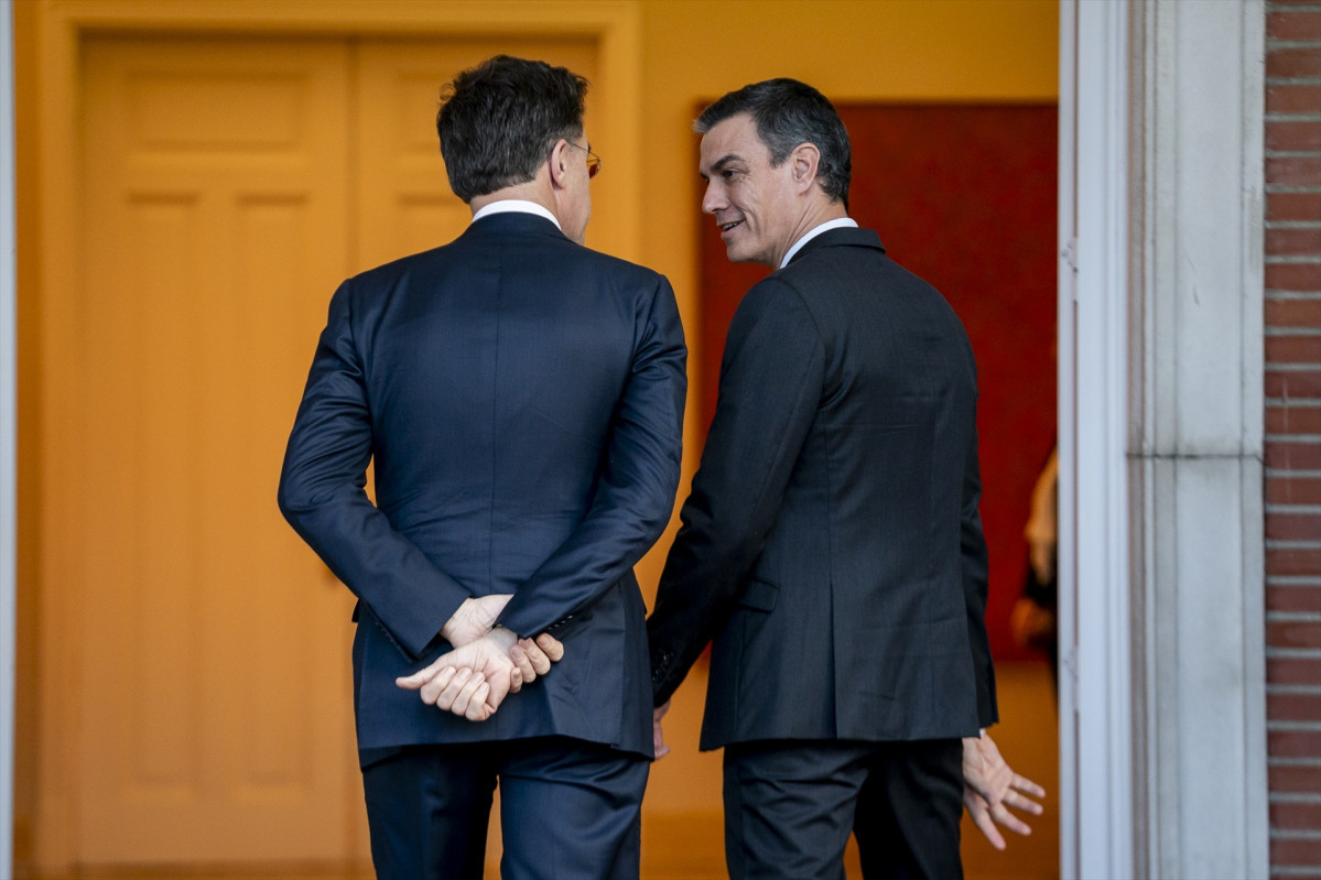 EuropaPress 6481561 presidente gobierno pedro sanchez recibe secretario general otan mark rutte