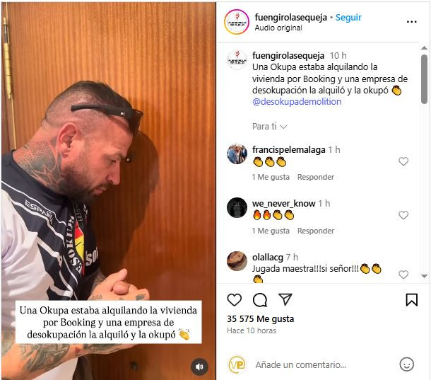Una okupa alquila la casa en Fuengirola (Málaga) y acaba siendo okupada por una empresa de desokupación