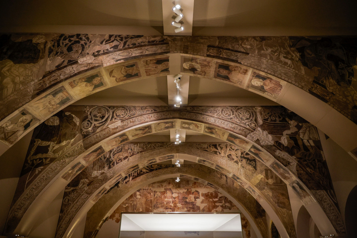 Pinturas murales del Monasterio de Sijena expuestas en el Museu Nacional d’Art de Catalunya (MNAC)