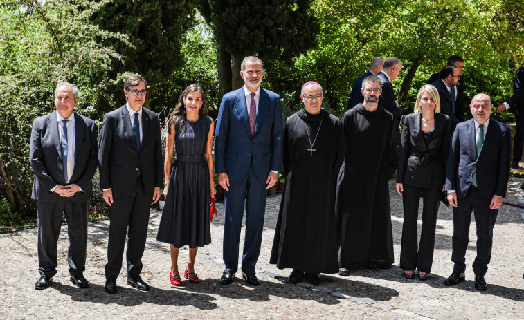 Felipe VI apela en Montserrat y en catalán a la concordia frente a los extremismos en pleno Mil·lenari