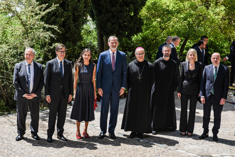 Felipe VI apela en Montserrat y en catalán a la concordia frente a los extremismos en pleno Mil·lenari