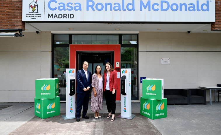Iberdrola y Ronald McDonald acuerdan instalar puntos de recarga en su casa de acogida en Barcelona
