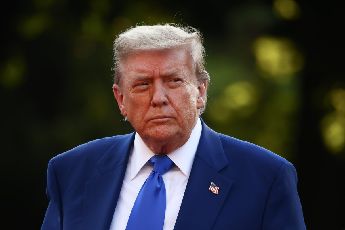 EuropaPress 6820084 june 24 2025 the hague netherlands us president donald trump arrives at