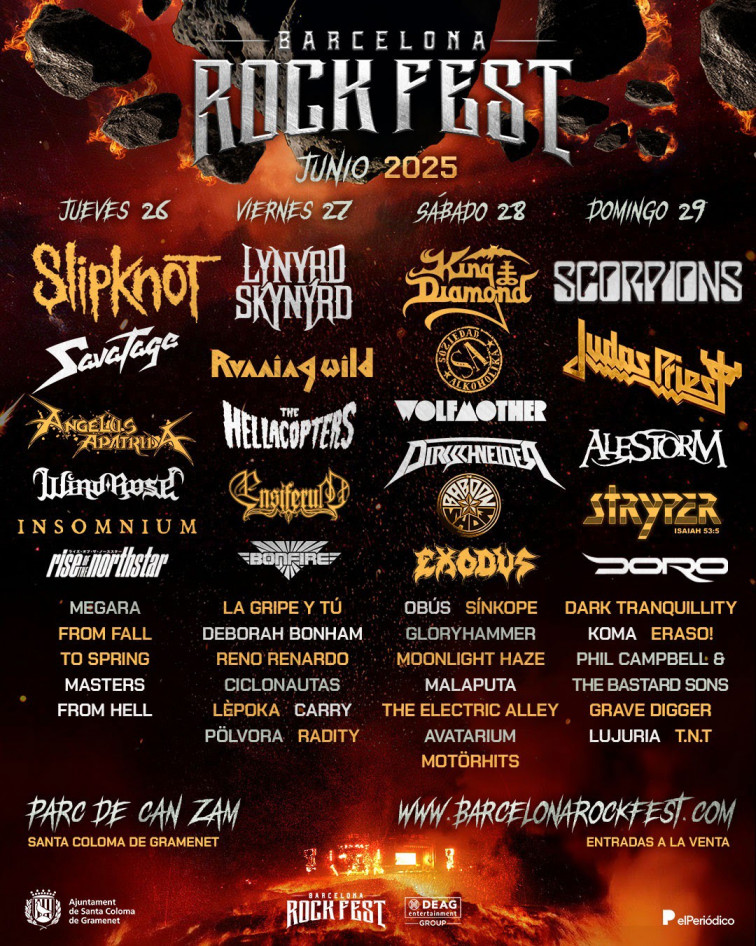 Slipknot abre este jueves el Barcelona Rock Fest en un año con Scorpions y Judas Priest