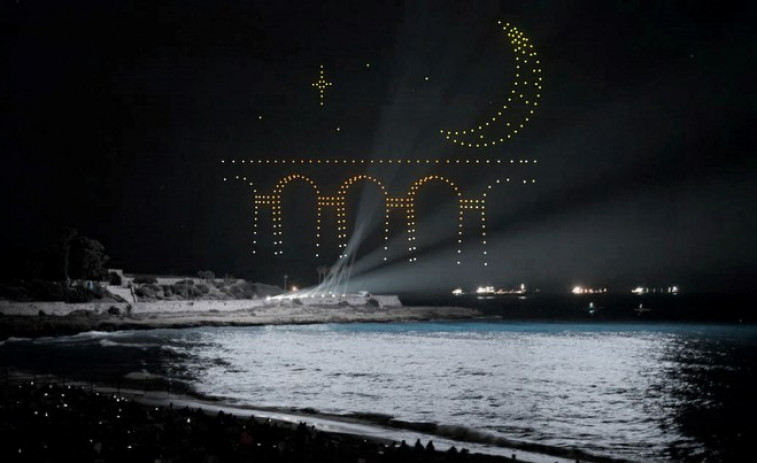 Un espectáculo de 300 drones se prepara para iluminar la noche del Concurs de Focs de Tarragona