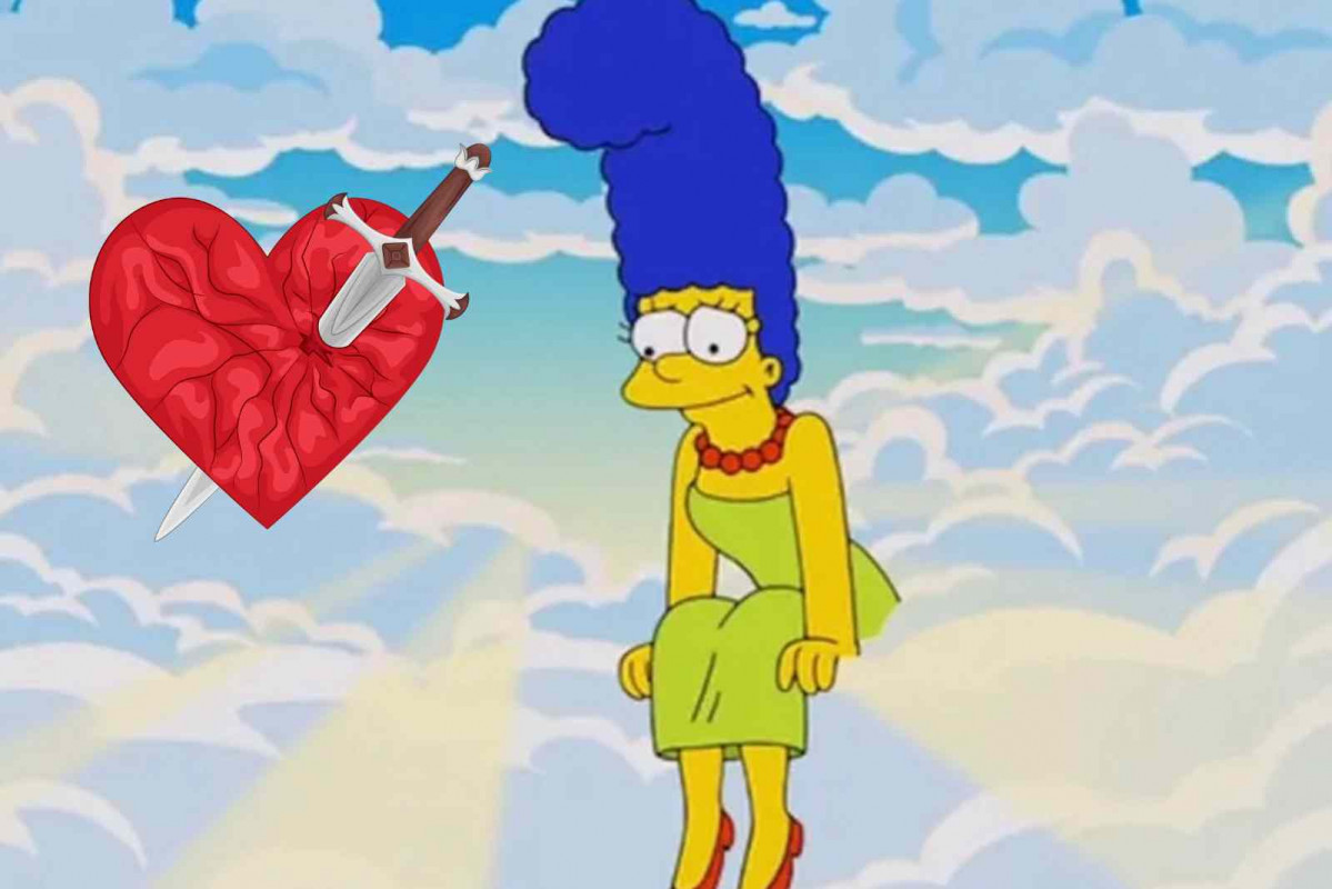 Marge Simpson en el cielo