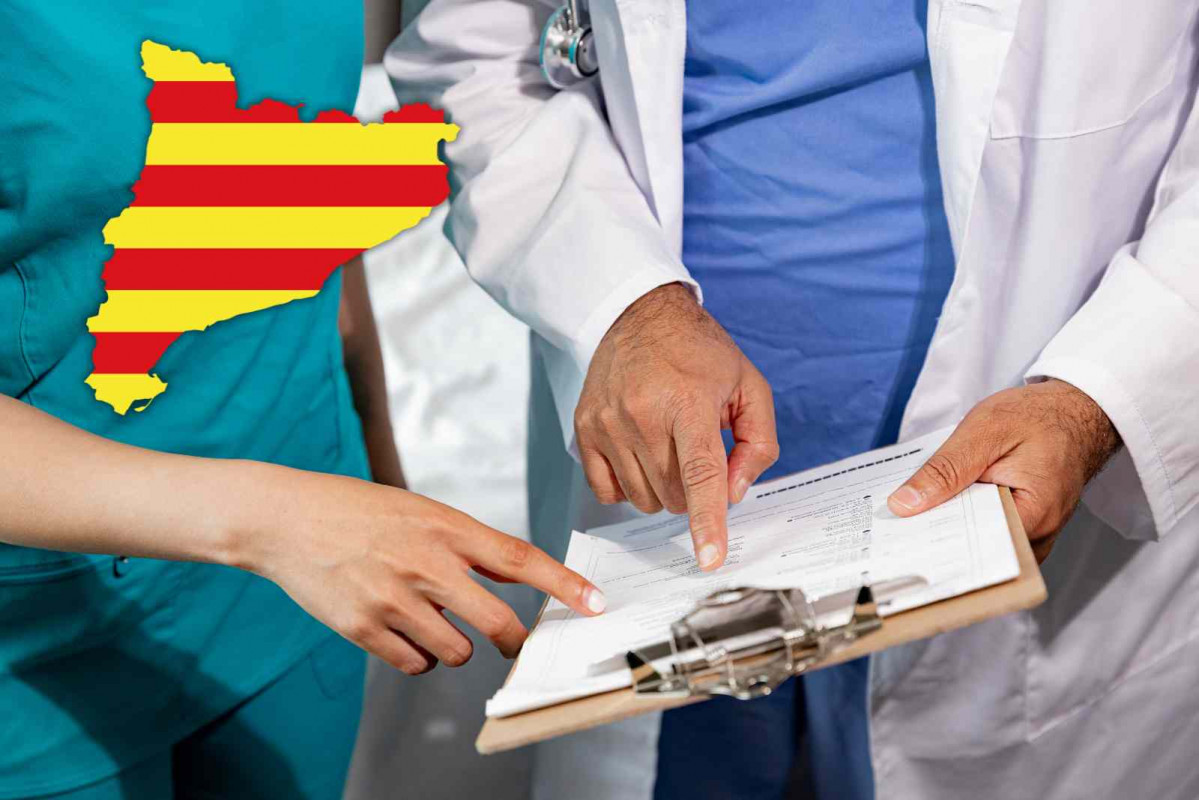Una enfermera con un médico, Catalunya   CANVA