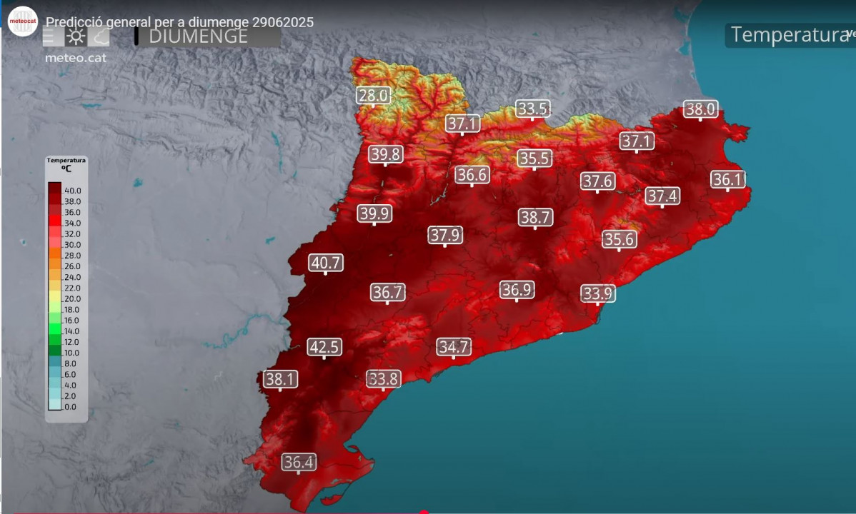 Temperatura diumenge