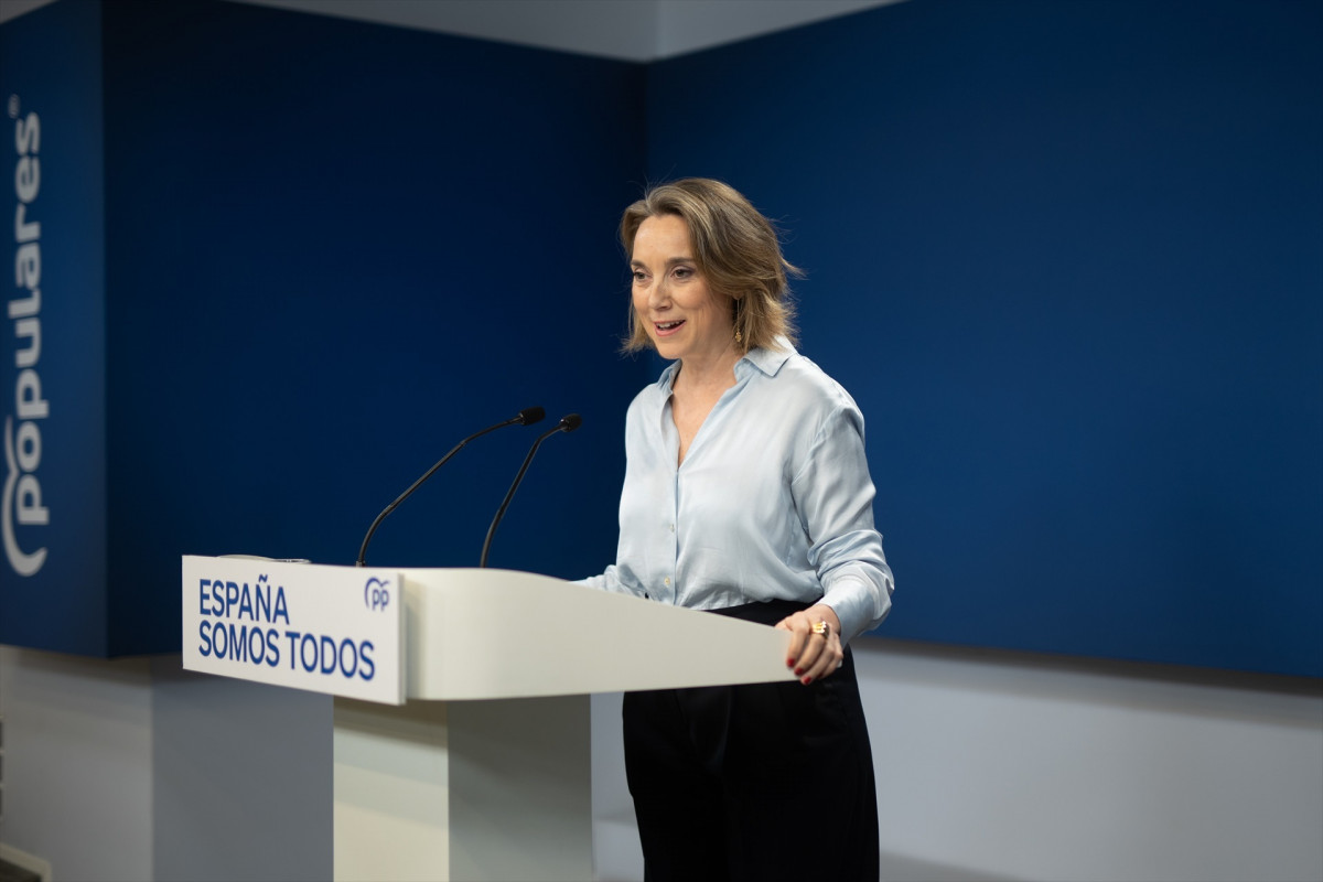 EuropaPress 6474418 secretaria general pp cuca gamarra rueda prensa sede pp 24 enero 2025