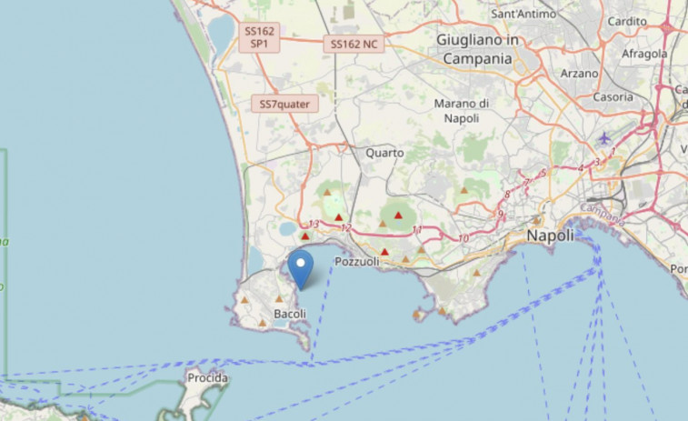 Alerta por un terremoto de magnitud 4,6 en la zona de Nápoles