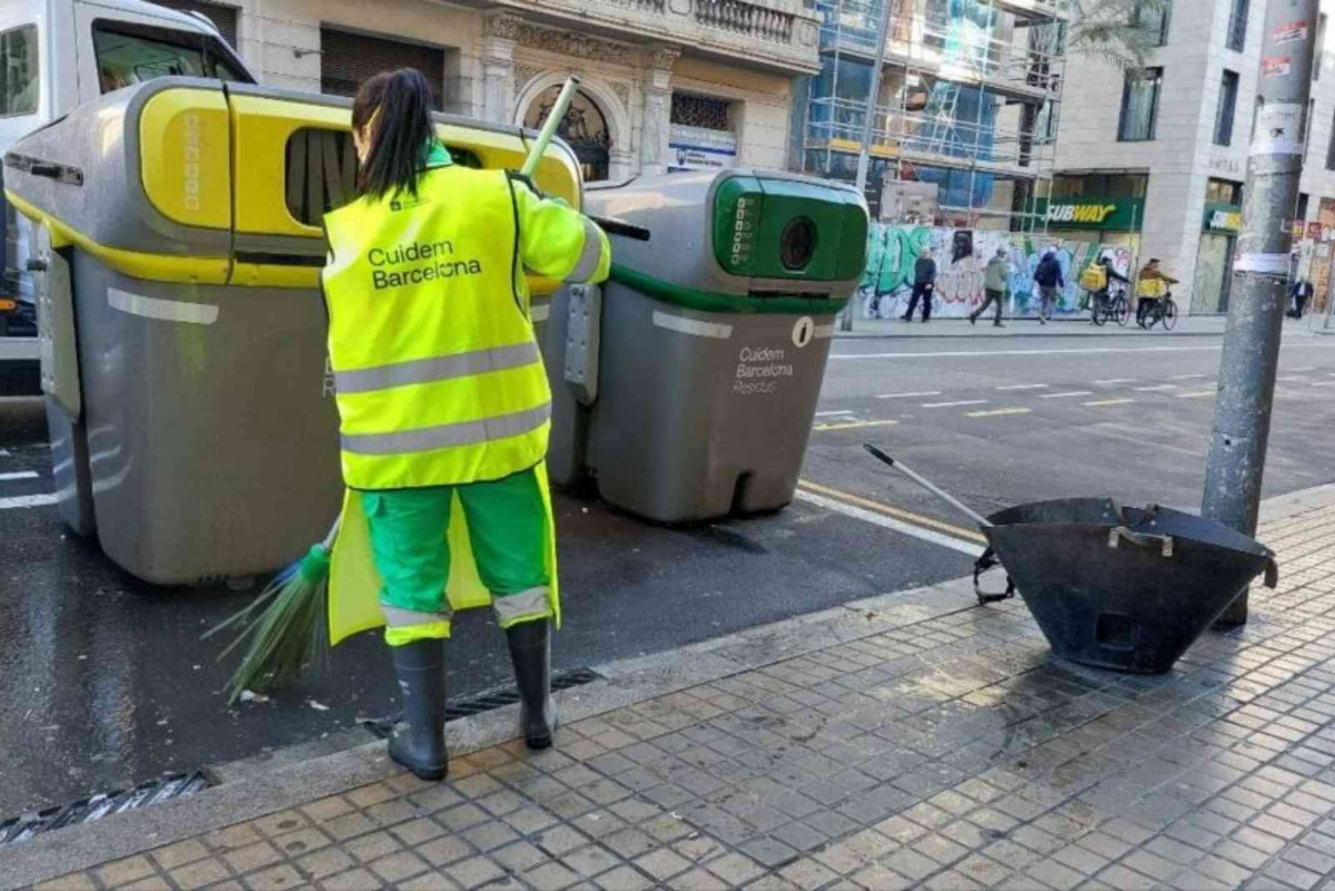 Trabajadora de la limpieza en Barcelona