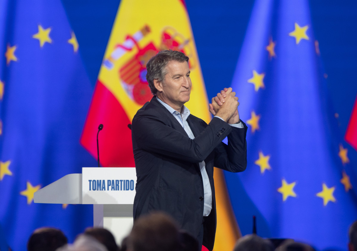 EuropaPress 6842652 presidente pp alberto nunez feijoo segunda jornada xxi congreso nacional