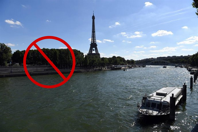 Vuelta atrás con el río Sena: París prohíbe bañarse el día después de su histórica reapertura