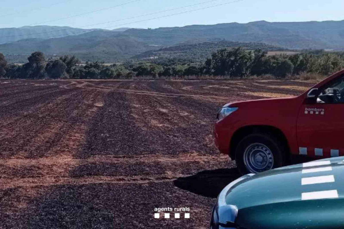 Superficie quemada en Tremp