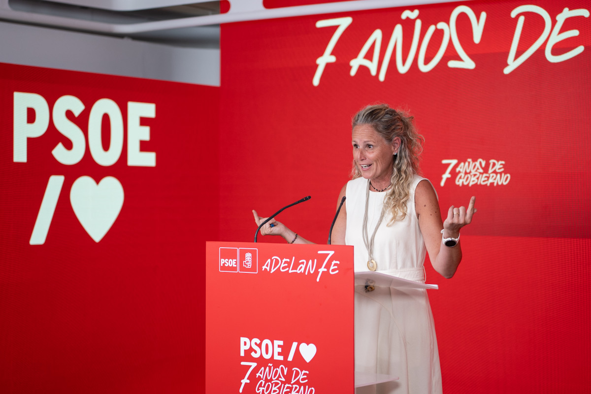 EuropaPress 6844482 portavoz psoe montse minguez rueda prensa posterior reunion cef psoe sede