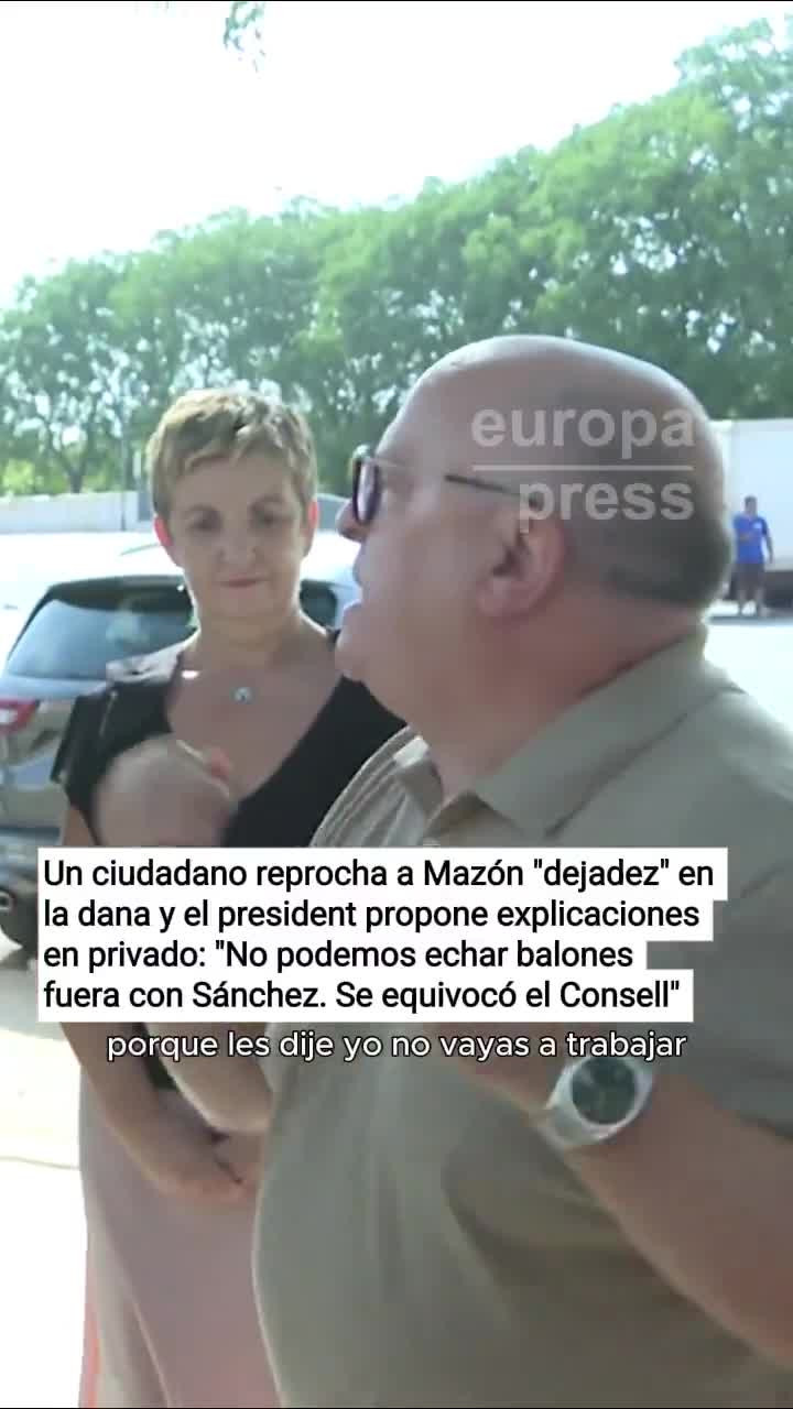 Vídeo: un ciudadano valenciano confronta a Mazón por su 