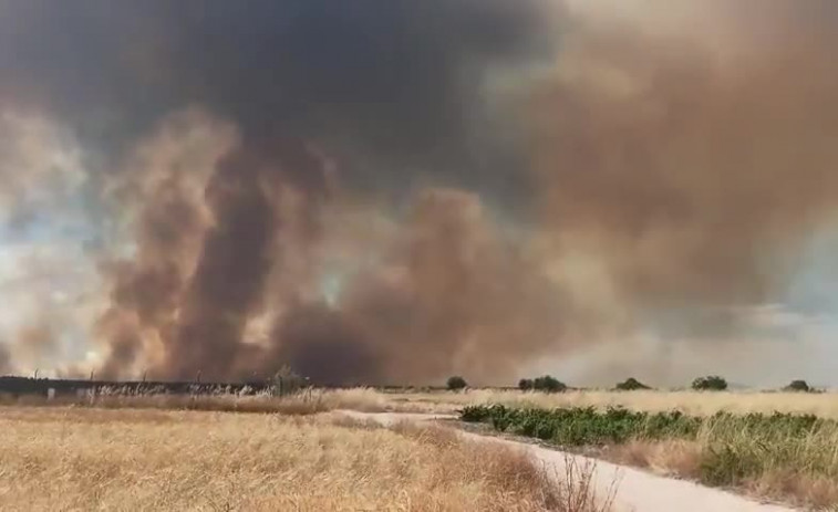 Vídeo: Así se ve el incendio que ha confinado a 2.500 vecinos de Cassarrubios del Monte, en Toledo