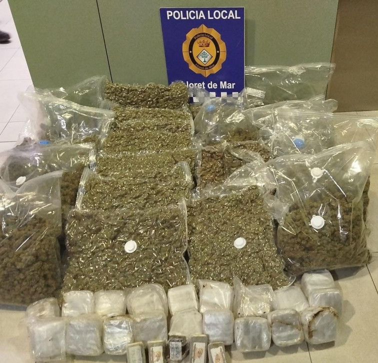 Cuatro detenidos en Lloret de Mar con 42 kilos de marihuana y hachís