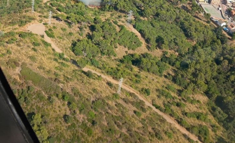 Incendio en Viladecans: estabilizado rras afectar 3,5 hectáreas