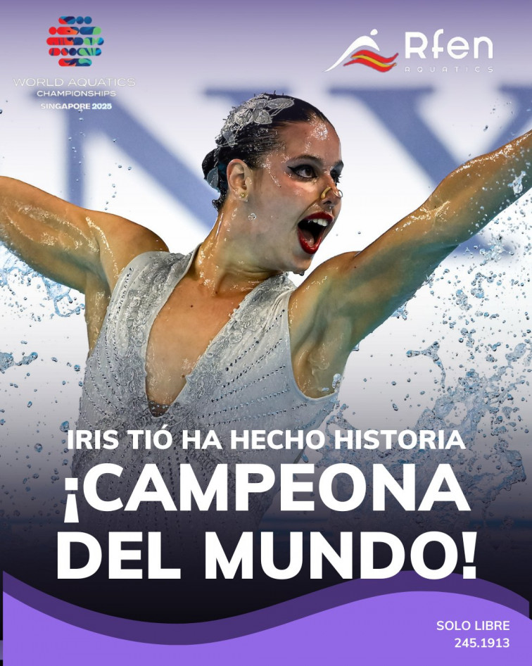 Iris Tió gana el primer oro individual para España en el mundial de Natación Artística