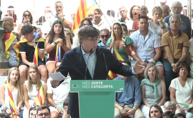 Puigdemont eleva el tono y exige respeto al voto de Junts desde Francia